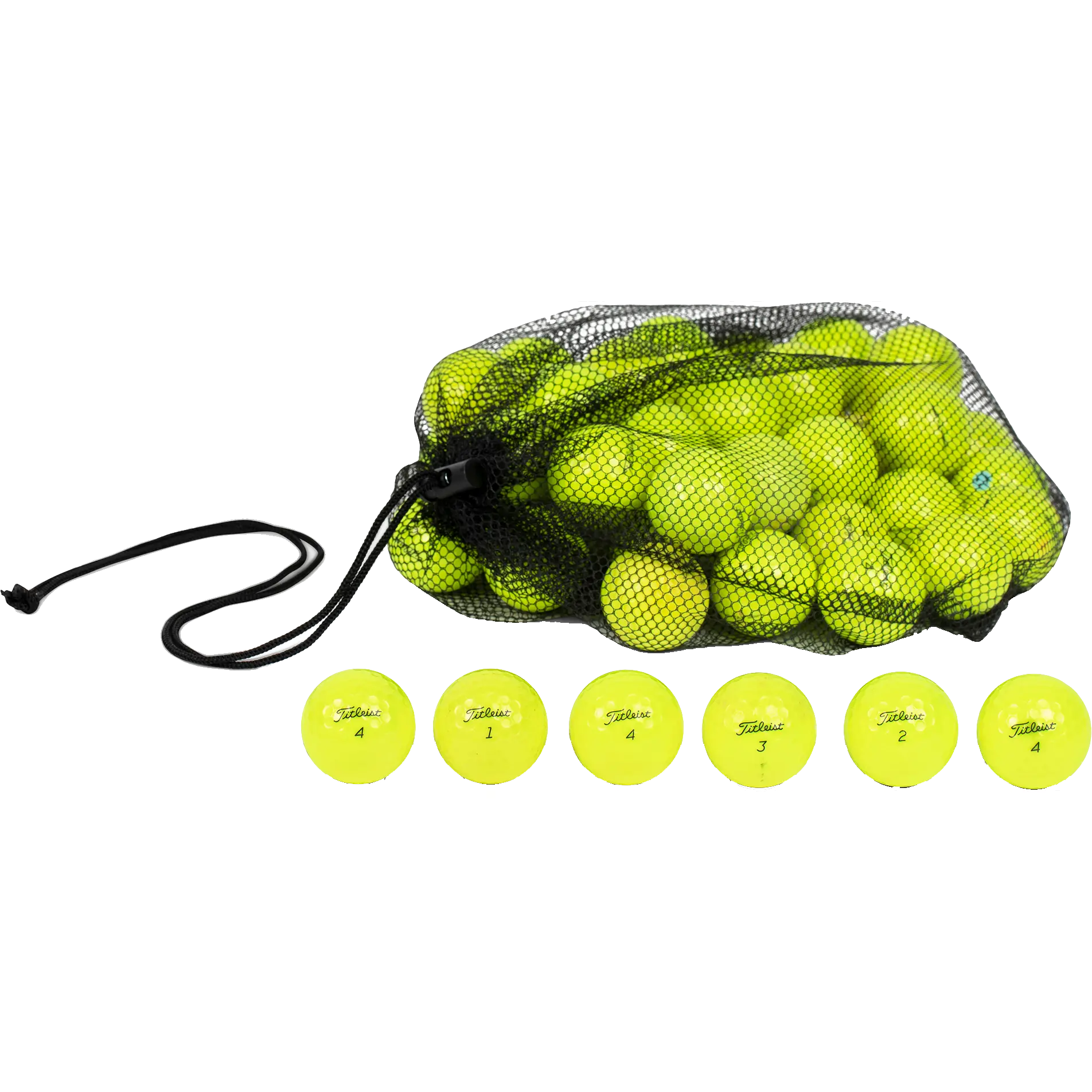 48 Titleist Pro V1x, AVX Yellow Golf Ball Mesh Bag Mix