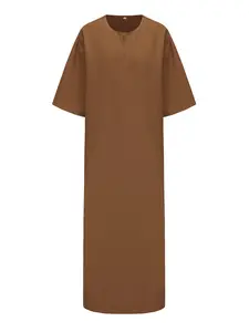 Men's Embroidered Robe, Moroccan Style, Muslim Traditional Clothing, Traditional Arabic Robe, Ramadan and Holiday Wear, Fashionable Comfort Fit, Classic