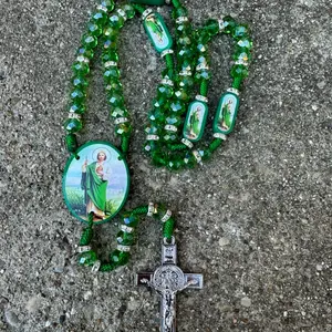 Handmade Saint Jude Necklace Rosary