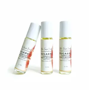 Vanilla Sugared Waffle Cone Body Oil Roll-on - Moisturizing Cream with Vanilla Marshmallow Scent, Cruelty Free, Luxury Aroma