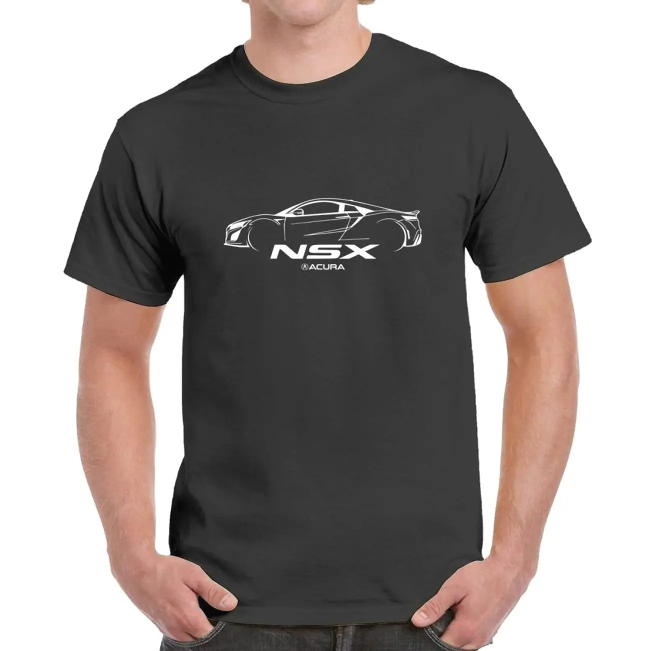 Acura NSX 2016–2022 Inspired Minimalist JDM Design Silhouette Unisex T-Shirt Sweatshirt Hoodie, Car Enthusiast and Fans Gift