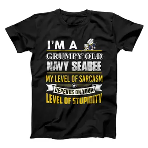 Navy Seabee - I'm A Grumpy Old Navy Seabee T-Shirt, Sweatshirt, Hoodie