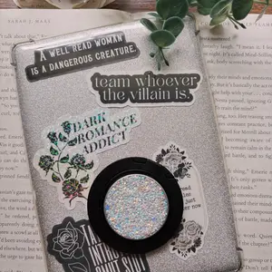 Silver Glitter Kindle Insert for Kindle Device Durable Smartphone Protection Cover with Customizable Stickers and Easy Maintenance Card Stock Material - Cases, Computer, Tablet, Casing Protective Cellphone Screen Protector