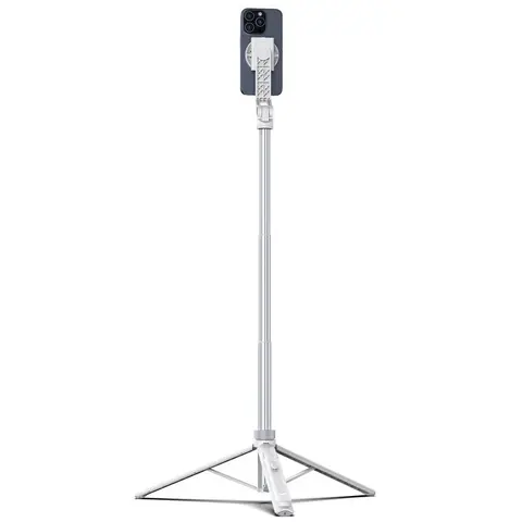 Ulanzi TT88 1.44M Overhead Selfie Stick Tripod Stabilizer with MagSafe Clip, Remote Control - Mobile Phone Accessory, Smartphone Camera Accessory, Videography & Vlogging Equipment for Travel Livestreaming