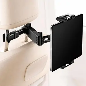 Car Headrest Tablet Holder – Back Seat Mount for Tablets & Phones (5.5–18.4"), 360° Rotation, Adjustable & Stable
