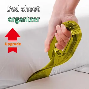 Bed Sheet Holder Sheet Grip Straps - Universal Fit for Any Mattress, Easy Lock System Keeps Sheets Tight & Secure, No-Slip Installation