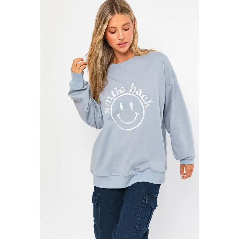 Smile Back Oversized Sweatshirt