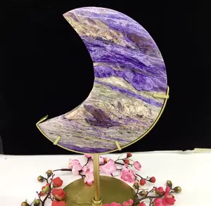 charoite big moon ornaments