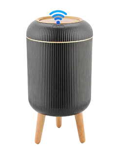Smart Sensor Wastebasket, Convenient and Hygienic Easy to Use, Technology Sensor Waterproof Wastebasket Plastic Trash can for Kitchen, Bathroom, Bedroom, Living Room, Office and Outdoor,White and Black