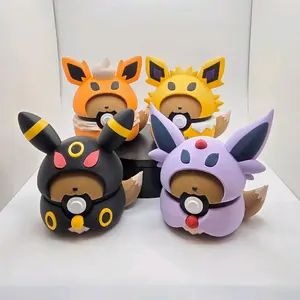 Poncho Eevees Inspired Poké Ball | Eeveelution Trainer Collectible Display Ball | Pokémon Fan Art Decor