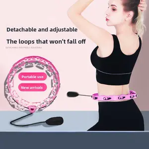 The new smart hula hoop detachable massage hula hoop lazy fitness equipment will not fall off the hula hoop