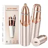 Women's 2-in-1 Cordless Rechargeable Electric Facial & Eyebrow Trimmer - Compact Battery Shaver, Lip & Body Hair Removal Tool, Self Care Gadget for Adults, Gifts for Women (Charger Included)