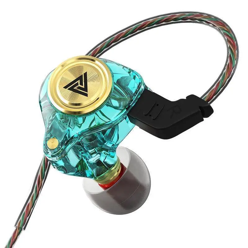 QKZ AK3 Gaming Wired Earbuds, 3.5mm Audio Port In-ear Headphones, noise cancelling Design, Built-in Clear Call Mic, Powerful HiFi Heavy Bass for Sports & Music