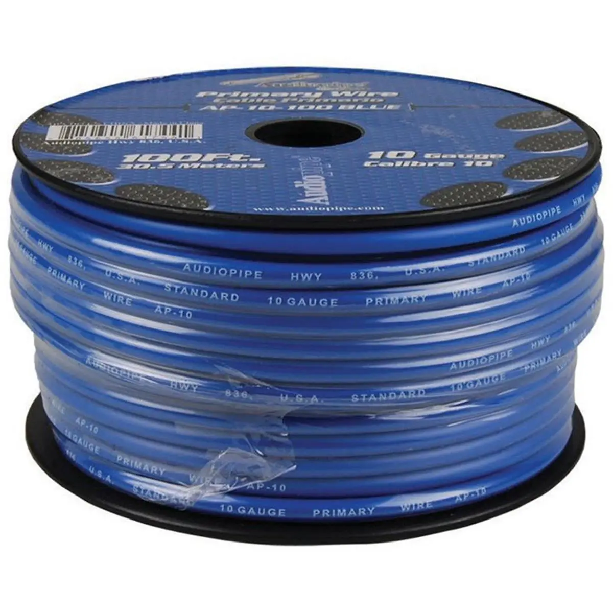 Audiopipe 100 ft. 10 gauge Primary Wire, Blue Audiopipe 100 ft. 10 gauge Primary Wire, Blue