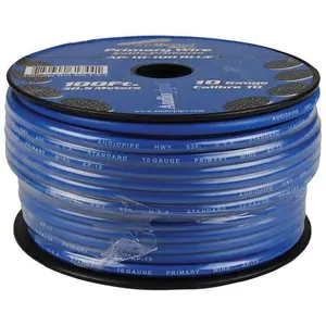 Audiopipe  100 ft. 10 gauge Primary Wire, Blue