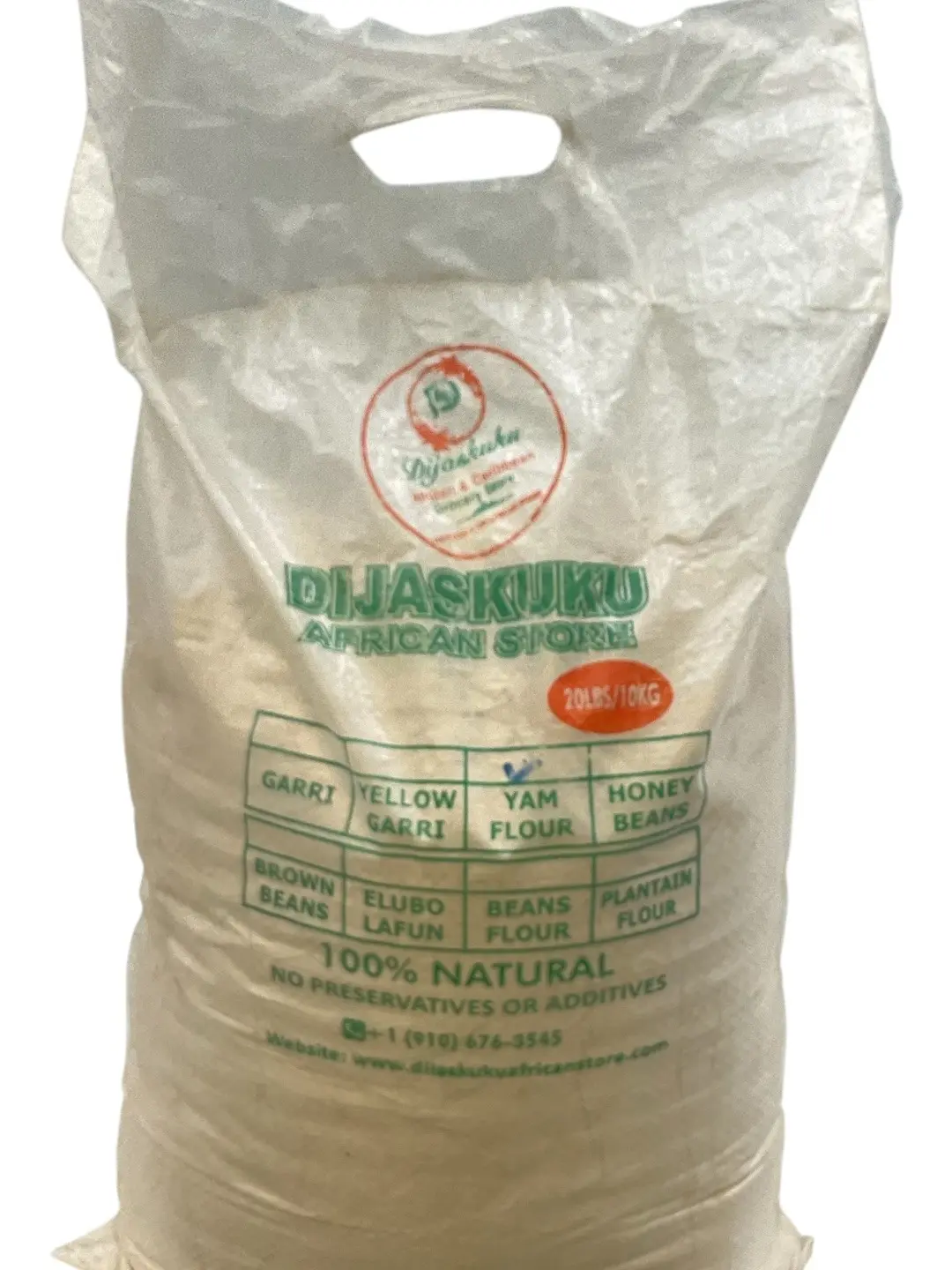 Yam Flour (Elubo Isu) Amala 20lbs,10lbs - Premium Quality Brand- Dijaskuku African Oatmeal Food