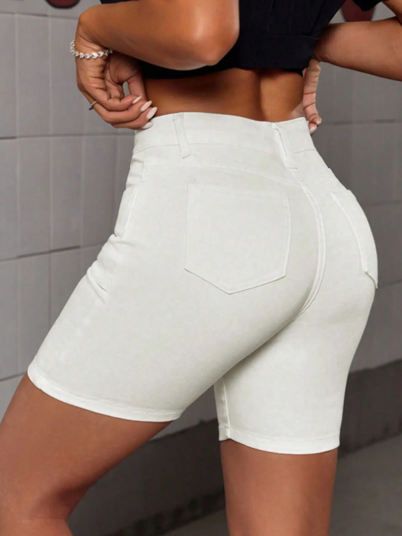 High Elasticity Zipper Shorts for Women, Sexy Ladies' Short Pants, Comfortable and Stylish, Perfect for Daily Wear