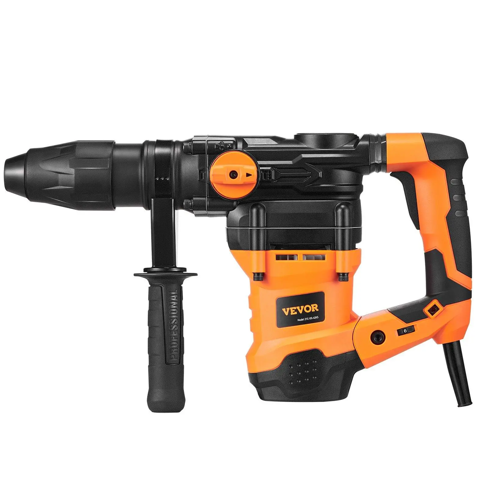 Heavy Duty SDS-MAX Rotary Hammer Drill, Corded Power Tool with 1-9/16" Capacity & 3 Modes for Chipping, Power Tools
