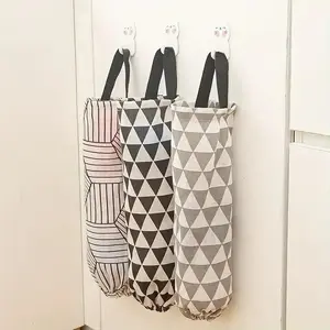 Random Color Garbage Bag Storage Bag, 1 Count Durable Hanging Storage Bag, Home Organizing Supplies for Kitchen Bathroom Living Room Organizer