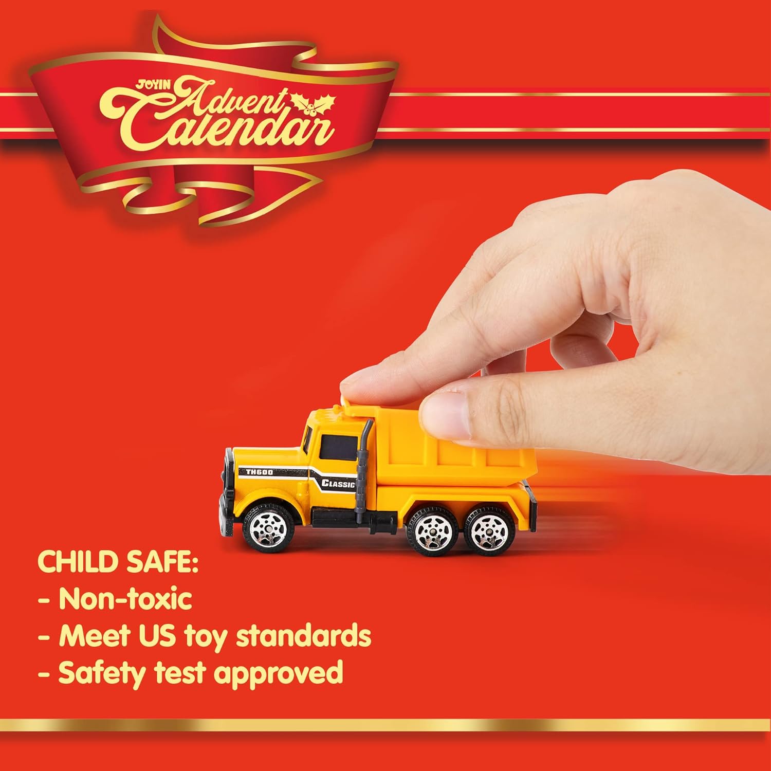 2025 Christmas Advent Calendar, 24 Days Countdown Calendar Diecast Cars Set, Christmas Vehicles Toys for Boys Kids, Classroom Prizes Xmas Gift, Xmas Party Favor Gifts, Advent Calendar Kids Slime with Accessories / Finger Puppets / Slime with Accessories