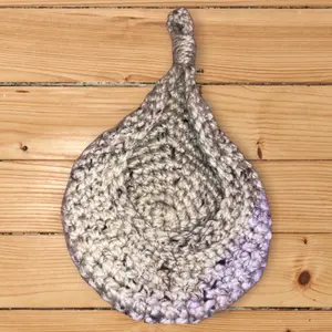 Crochet Wool Hanging Plant Basket