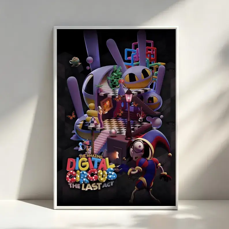 Poster Digital Circus Animation Fan Room Decor Wall Art Gift sohochic