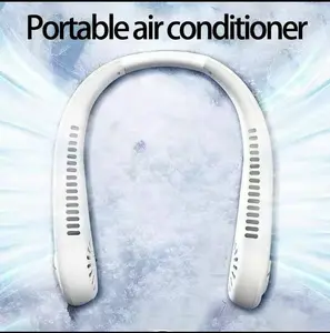 Hands-free neck fan for sports, travel and office use - Rechargeable bladeless cooling technology with up to 8 hours of run time - Wearable headphone design provides cooling for face, neck and shoulders as you move, 2025 New Model, fathersdaygifts