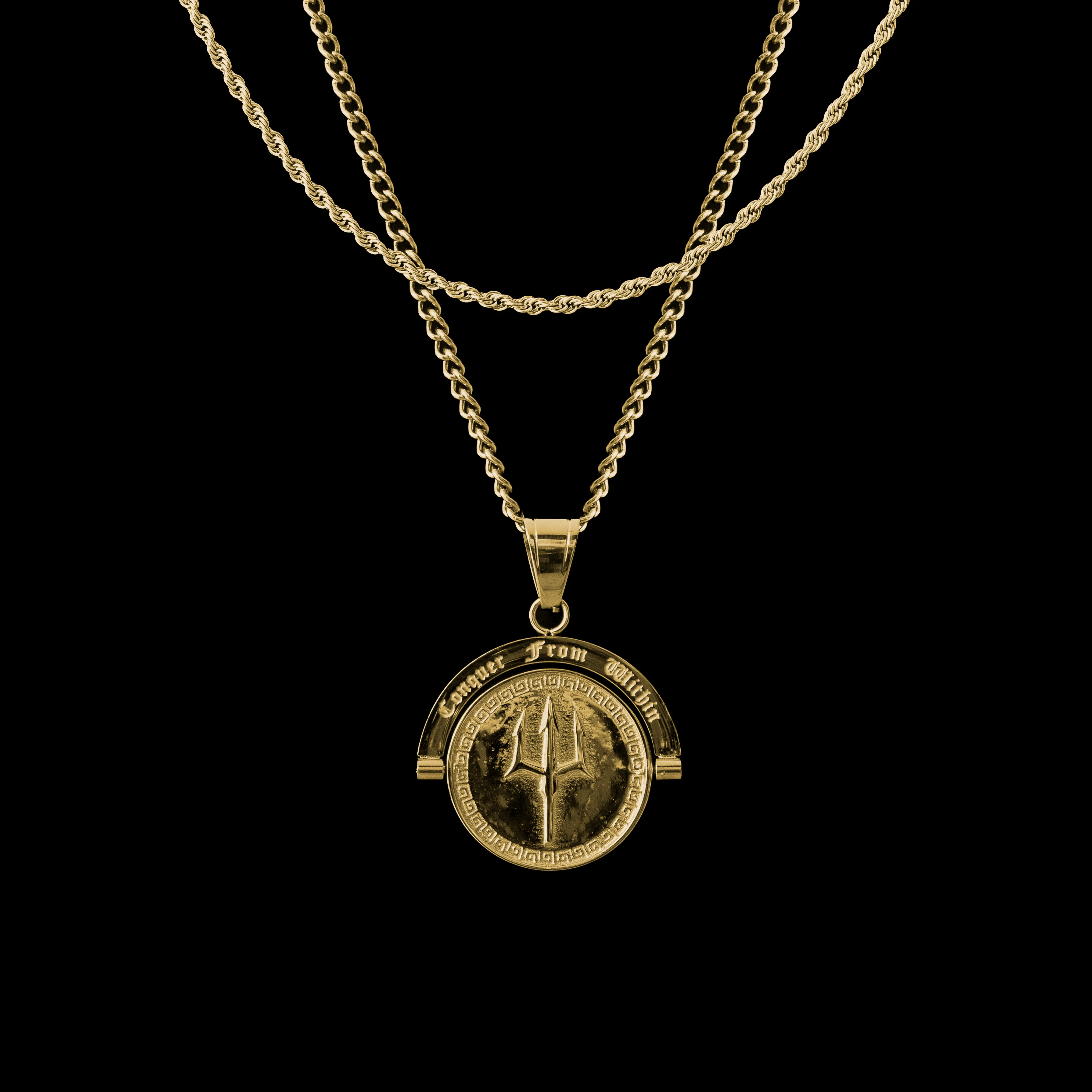Humbler "Conquer From Within" - Double Sided Pendant Humbler "Conquer From Within" - Double Sided Pendant