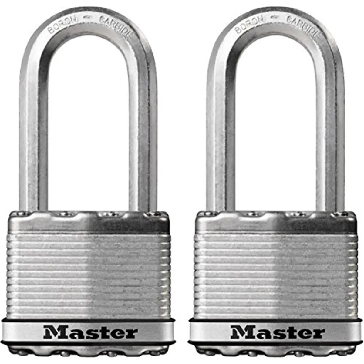 212 MAIN 2.5 in. Weatherproof Stainless Steel Laminated Padlock - Pack of 2, for Motorcycle Security & Home Needs