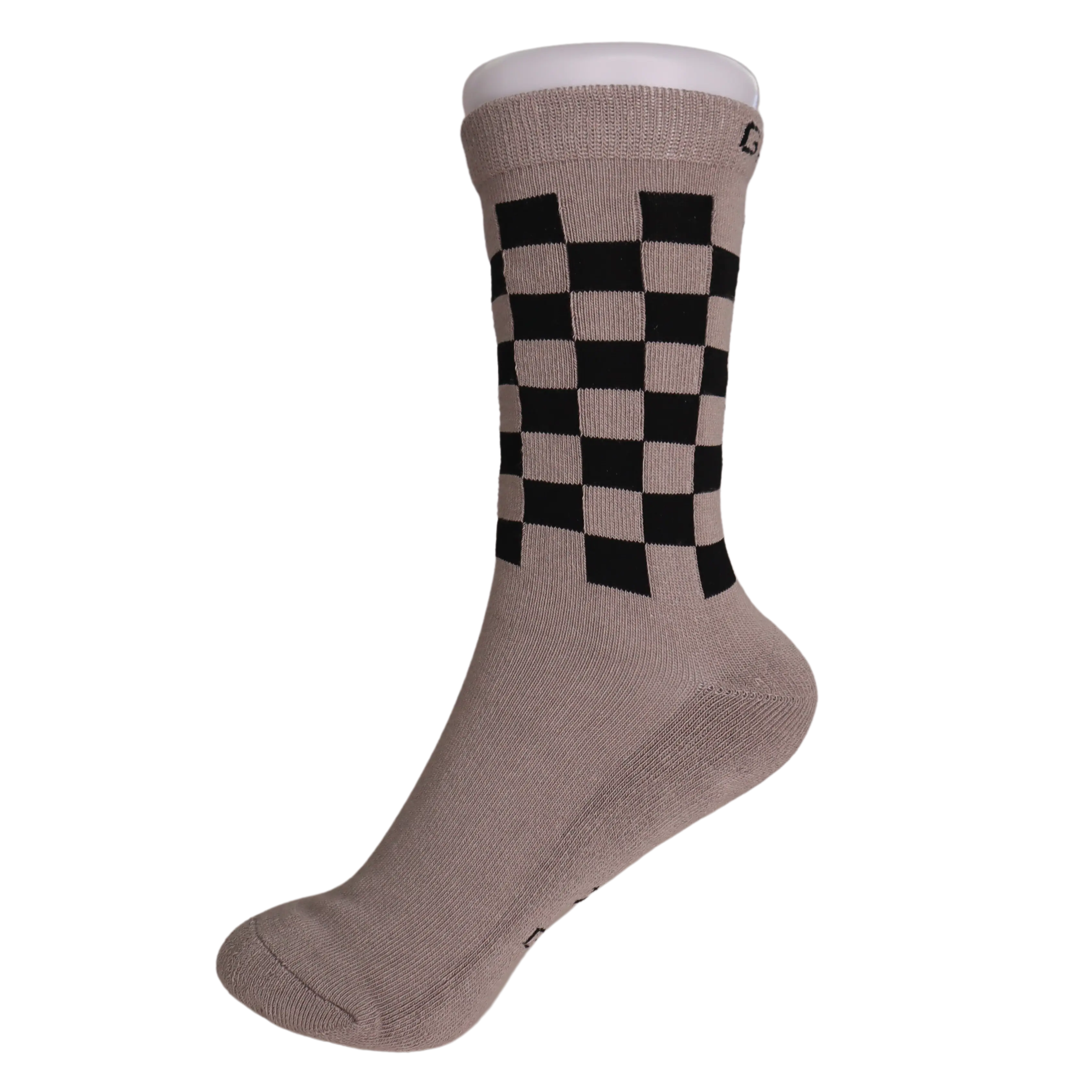 Galaxy Skates Socks - Grey & Black Checkered