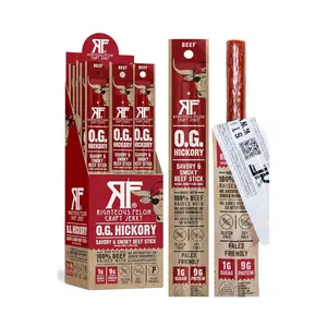 Righteous Felon Beef Sticks Variety Pack – Grass Fed High Protein Meat Snacks, 24 Count