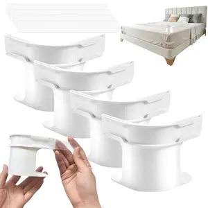 Invisible Sheet Fasteners - Safe Mattress Straps, Fits All Bed Sizes, Easy Installation, Durable Non-Slip, Reliable Grip, Mattress/Sheet Clips, Paper Fastener, Neat Bed Solution, Minimalist Design, Modern Bedding Supplies