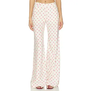 Amanda Uprichard x REVOLVE Saddler Pants in Beige & Red
