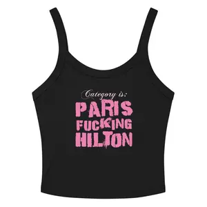 Paris F*cking Hilton Ribbed Tank Top
