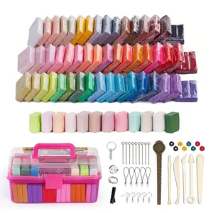 62 Colors Polymer Clay Kit - Premium Oven Bake Clay | Safe&Non-Toxic,Rich Colors | Art Supplies for Sculpture, Jewelry Making & DIY Decor & Miniatures | Advanced Sculpting Tools Included, Ideal Gift