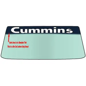 FOR CUMMINS POWERED VEHICLES CUSTOM WINDSHIELD BANNER GRAPHIC DECAL/STICKER