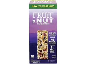 Nature Valley Chewy Fruit and Nut Granola Bars, Trail Mix Snack Bars, 48 ct, 57.6 OZ