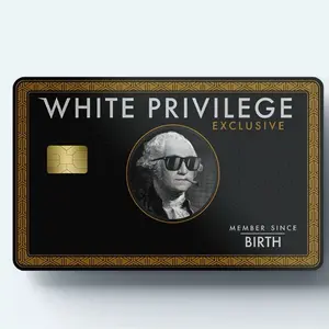 White Privilege Custom Vinyl Credit Card Sticker - 2PC