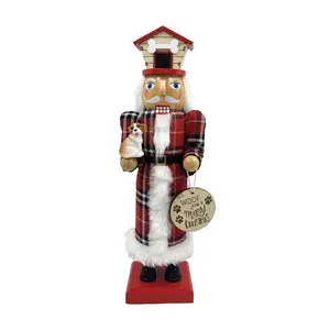 Santa's Workshop 14" Dog Lover Nutcracker