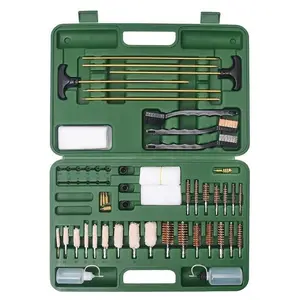Universal Gun Cleaning Kit, With Mat And Case, Full Brass Jags, Rods And Adapters, For All Guns, Rifle, Sgun, Handgun, Pistol, Hunting, Shooting, All
