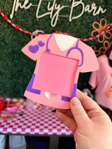 Scrub Top Sticky Note Holder