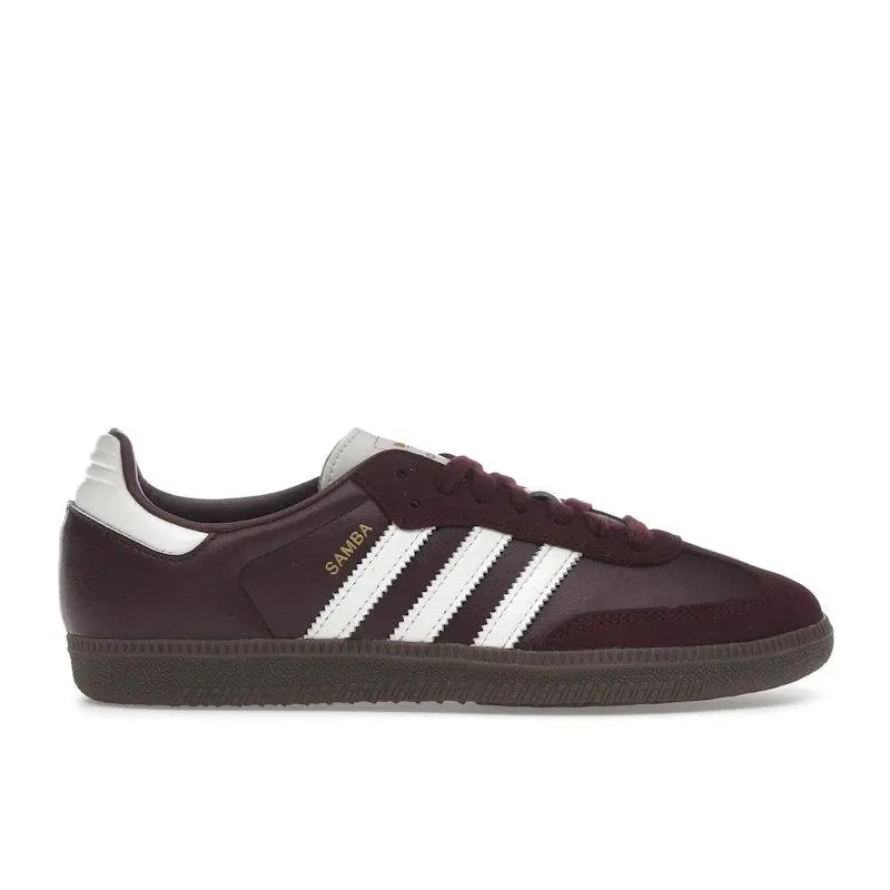 adidas Women's Samba OG Maroon Off White Gum, from StockX adidas Women's Samba OG Maroon Off White Gum, from StockX