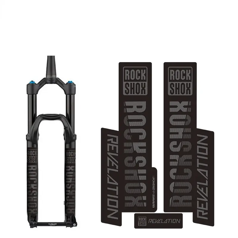 19cm ROCKSHOX REVELATION MTB Front Fork Sticker Waterproof Vinyl Decal Bicycle Bike Decor Accessories