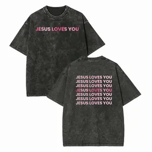 Vintage Washed Graphic T-Shirt for Women and Men, Oversized Double Sided Print Tee, Casual Loose Fit Short Sleeve Streetwear Shirt, Acid Wash Summer Top, Urban Fashion Graphic T-Shirt for Daily Wear