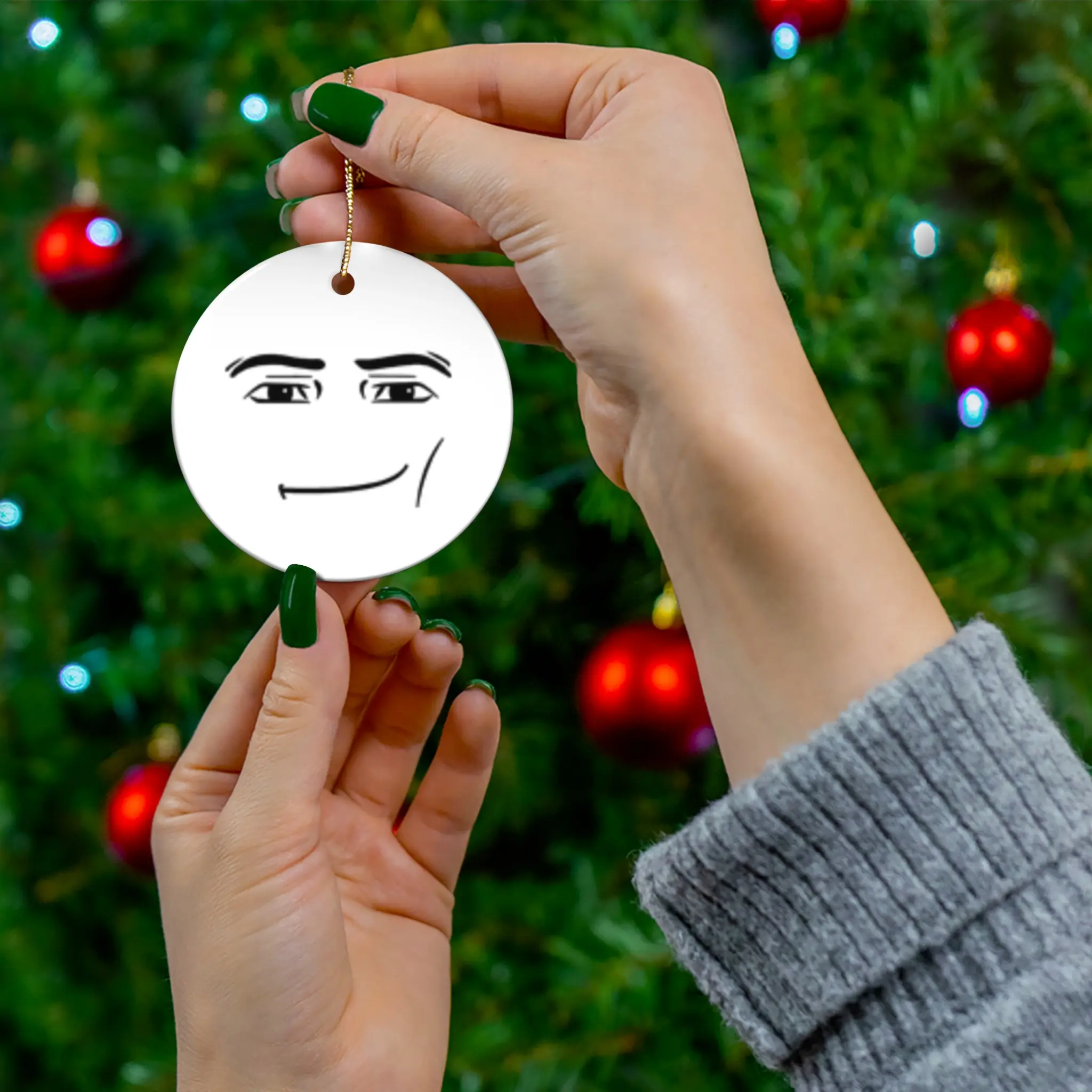 Roblox Man Face Ornament/Omega Face Ornament