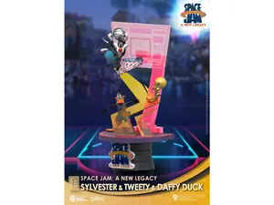 Beast Kingdom DS-071 Diorama Stage Space Jam A Legacy Sylvester, Tweety & Daffy Duck Figure