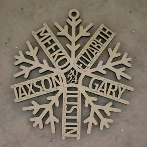Personalized Snowflake Ornament with Custom Name