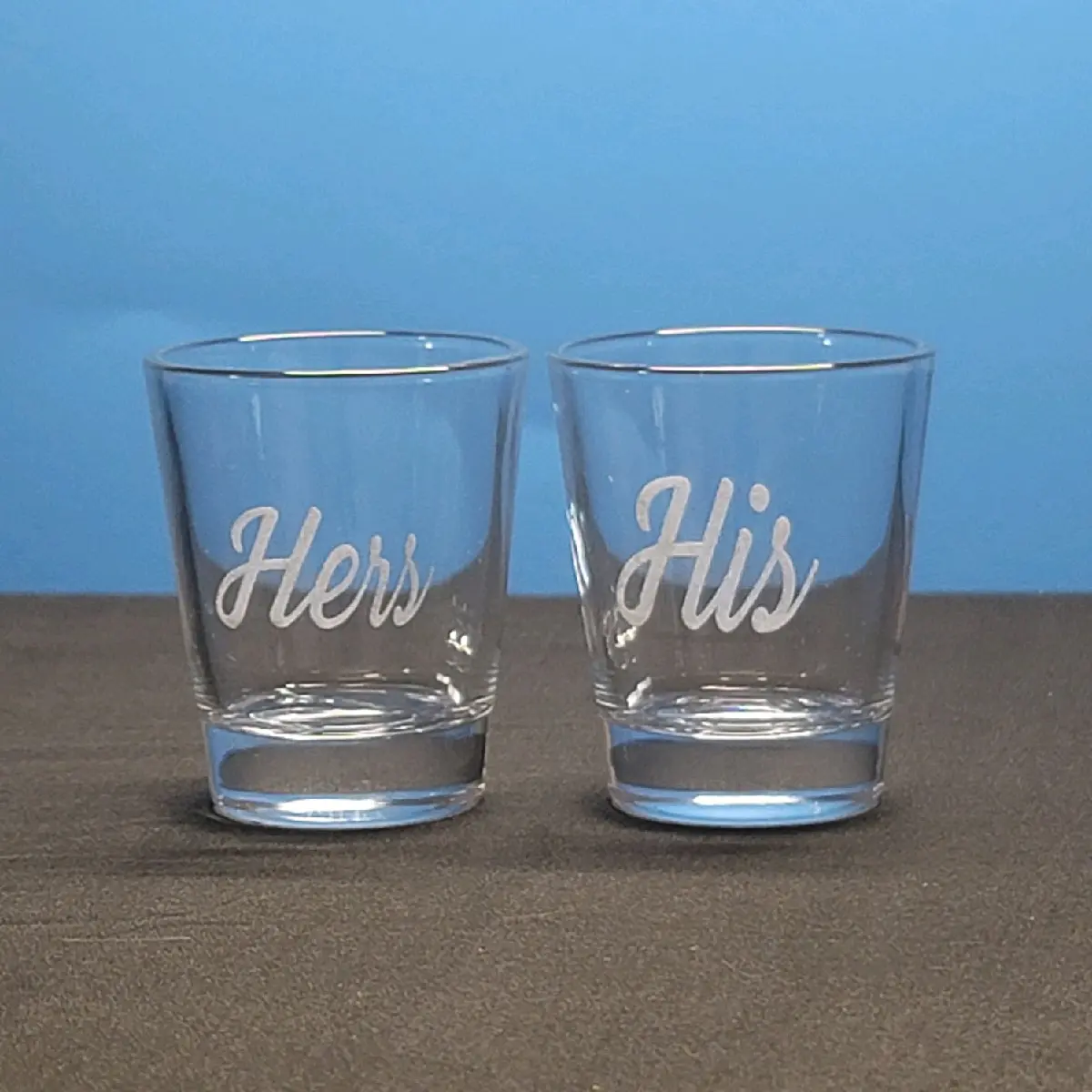 his and her shot glasses