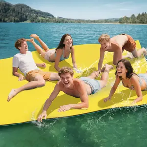 Lily Pad Floating Mat, (8x6,10x6,12x6,18x6,6x3FT) Floating Water Mat for Lake, 3 Layers Tear-Resistant XPE Foam Portable Lily Pad Float for Adults and Kids