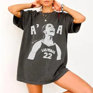 A.j.a Wilson Game Day Vintage Basketball Graphic Comfort Colors Shirt